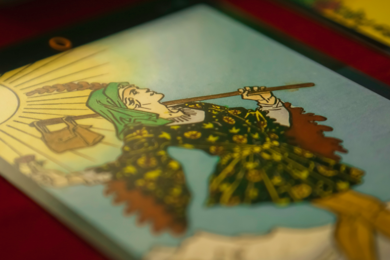 Carta de tarot 'El Loco' de Rider Waite
